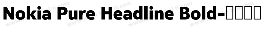Nokia Pure Headline Bold字体转换